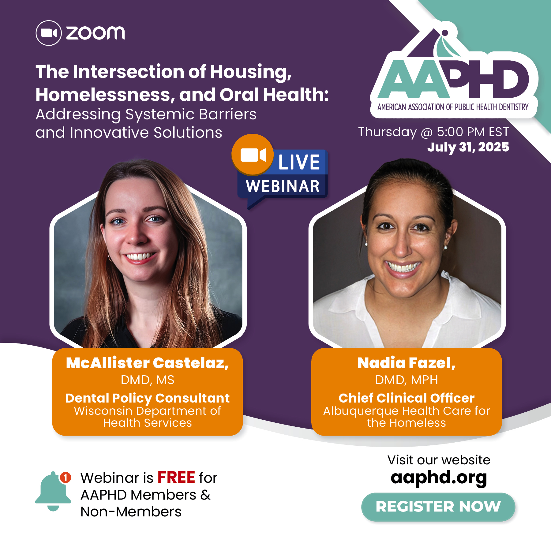 AAPHD Educational Series July Webinar
