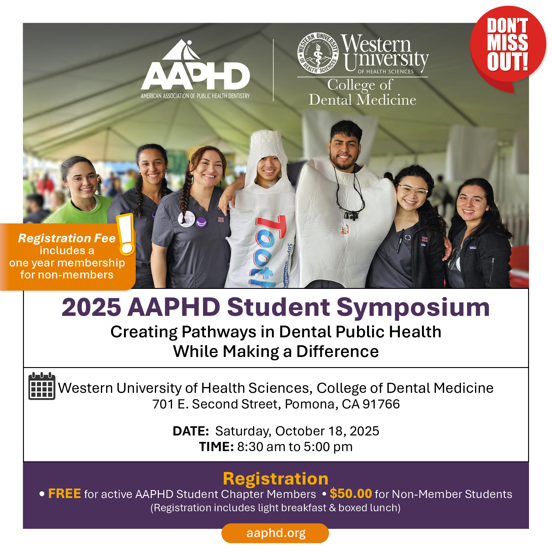 AAPHD Announced New Student Event